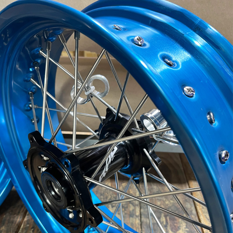Special YZ/F 08-26 Supermoto Wheel Set German Behr Rims 16.5x3.50 / 17x5.0