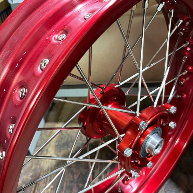 Special CR/F 02-12 Supermoto Wheel Set German Behr Rims 16.5x3.50 / 17x4.50