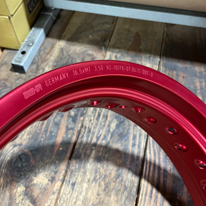 Special Behr German Supermoto Rims Set 16.5X3.50 / 17X5.50 36H 