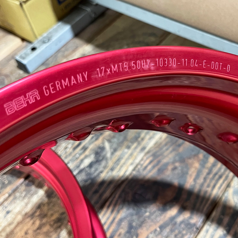 Special Behr German Supermoto Rims Set 16.5X3.50 / 17X5.50 36H 