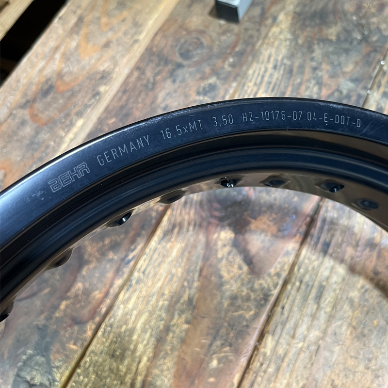 Special Behr German Supermoto Rims Set 16.5X3.50 / 17X5.00 36H 