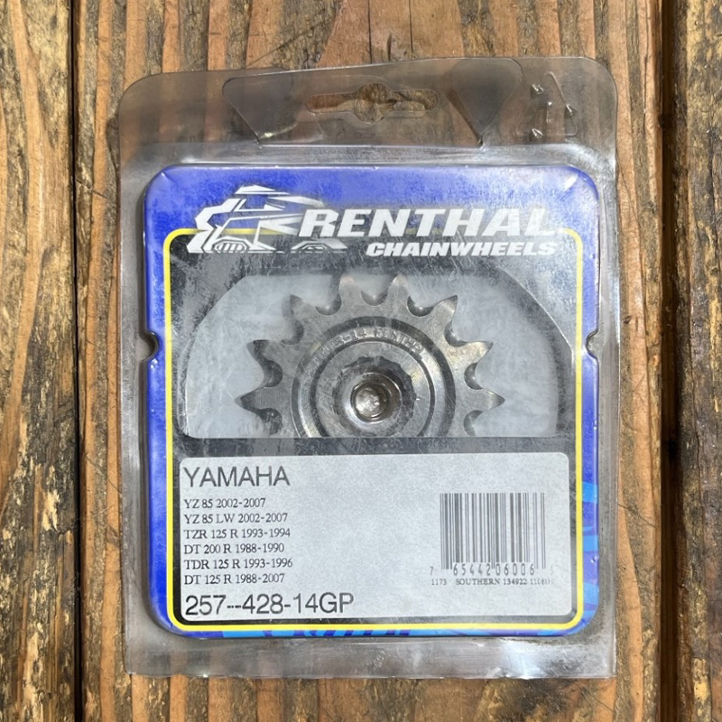 YZ 85 Front Renthal Sprocket 14T 257--428-14GP