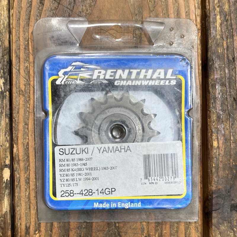 RM 85 Front Renthal Sprocket 14T 258--428-14GP
