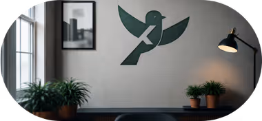 SXLVX Studio Textgrafik mit Markenclaim und Designphilosophie.