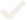 Check mark symbol with a square outline.