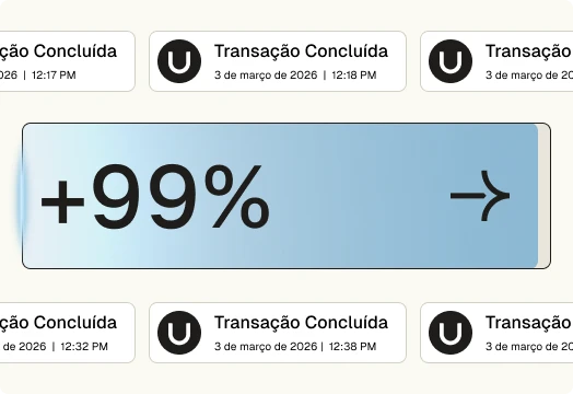 Blue rectangular button displaying +99% with a right arrow symbol.