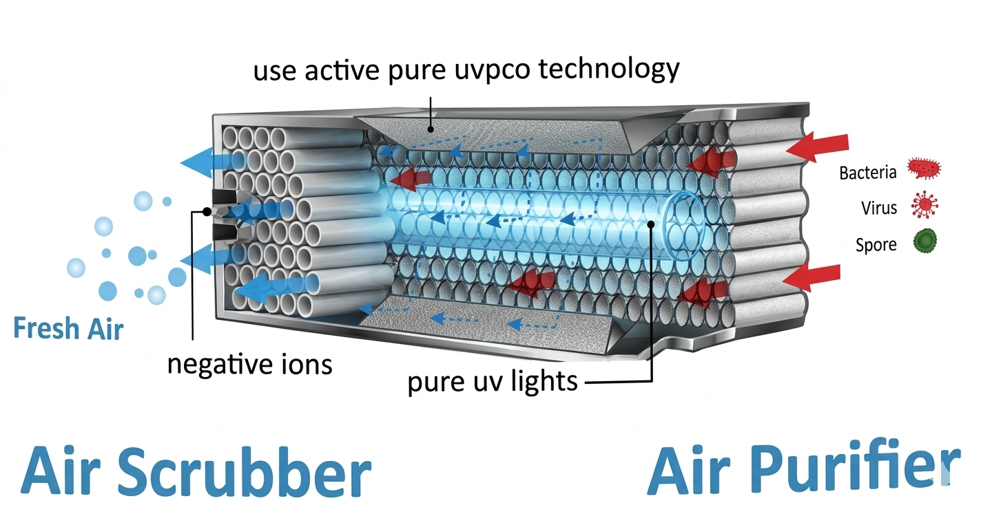 Clean Air Box founder Brian at work