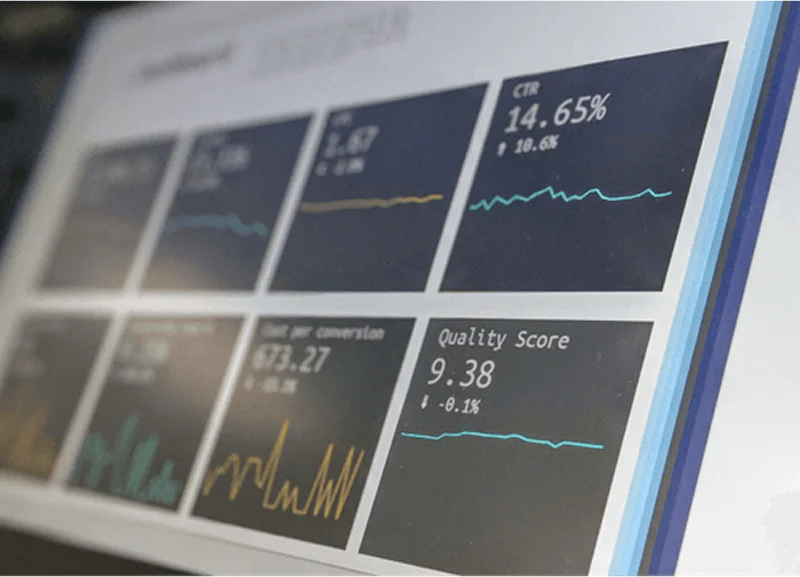 Écran qui affiche des KPI