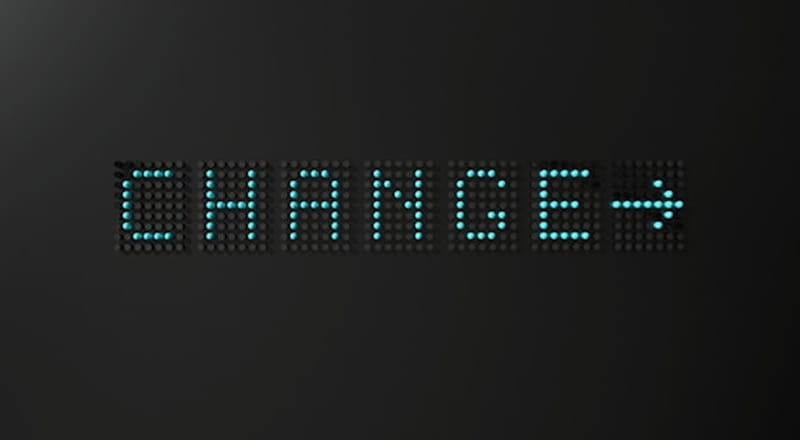 Illustration représentant le changement et la transformation d'un système ou d'un processus.