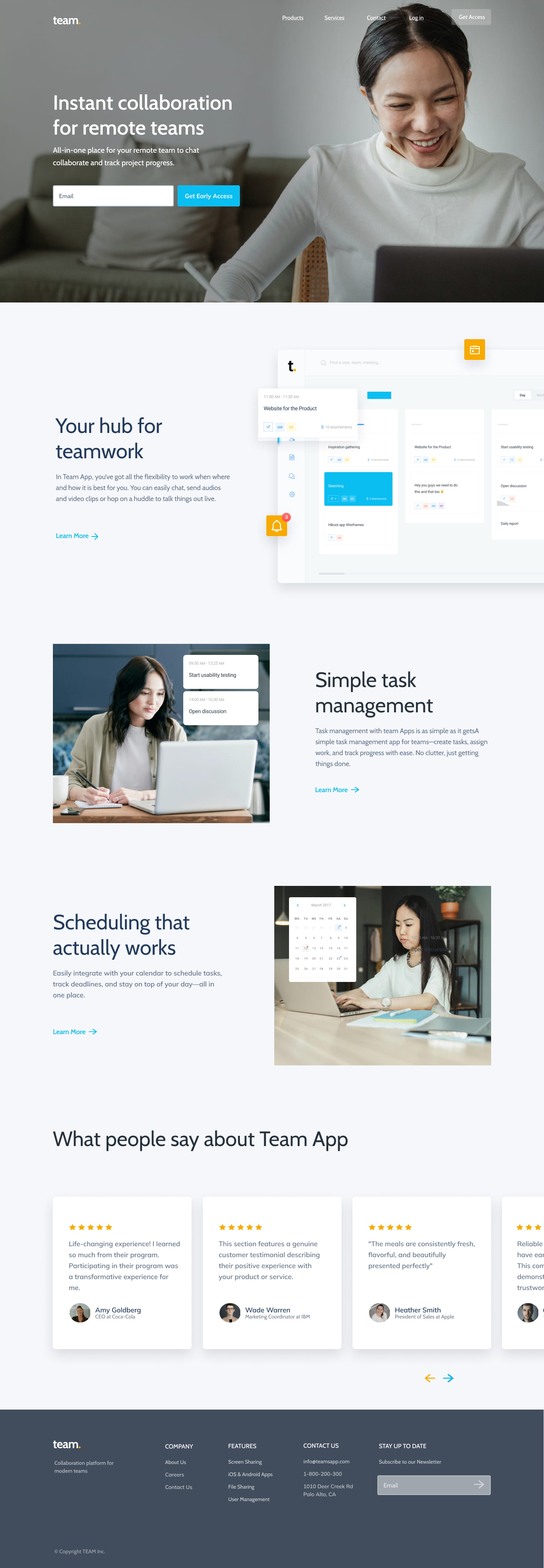 A screenshot of web page
