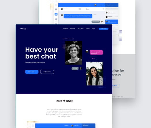 A mockup of a project