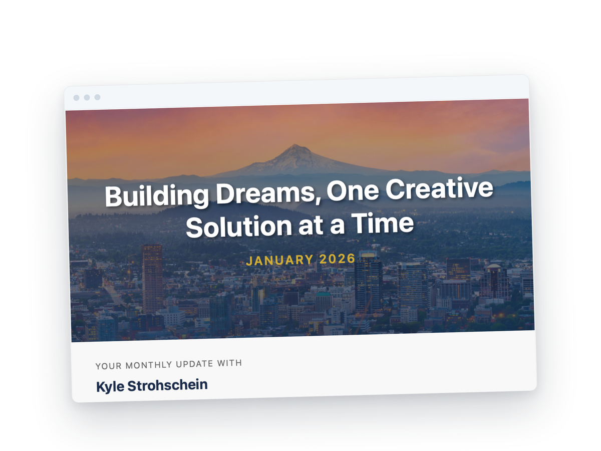 A personal real estate email newsletter written and designed by the Newsletter Assistant