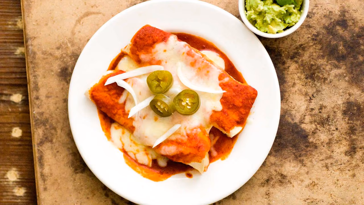 Red Chile Cheese Enchiladas Recipe