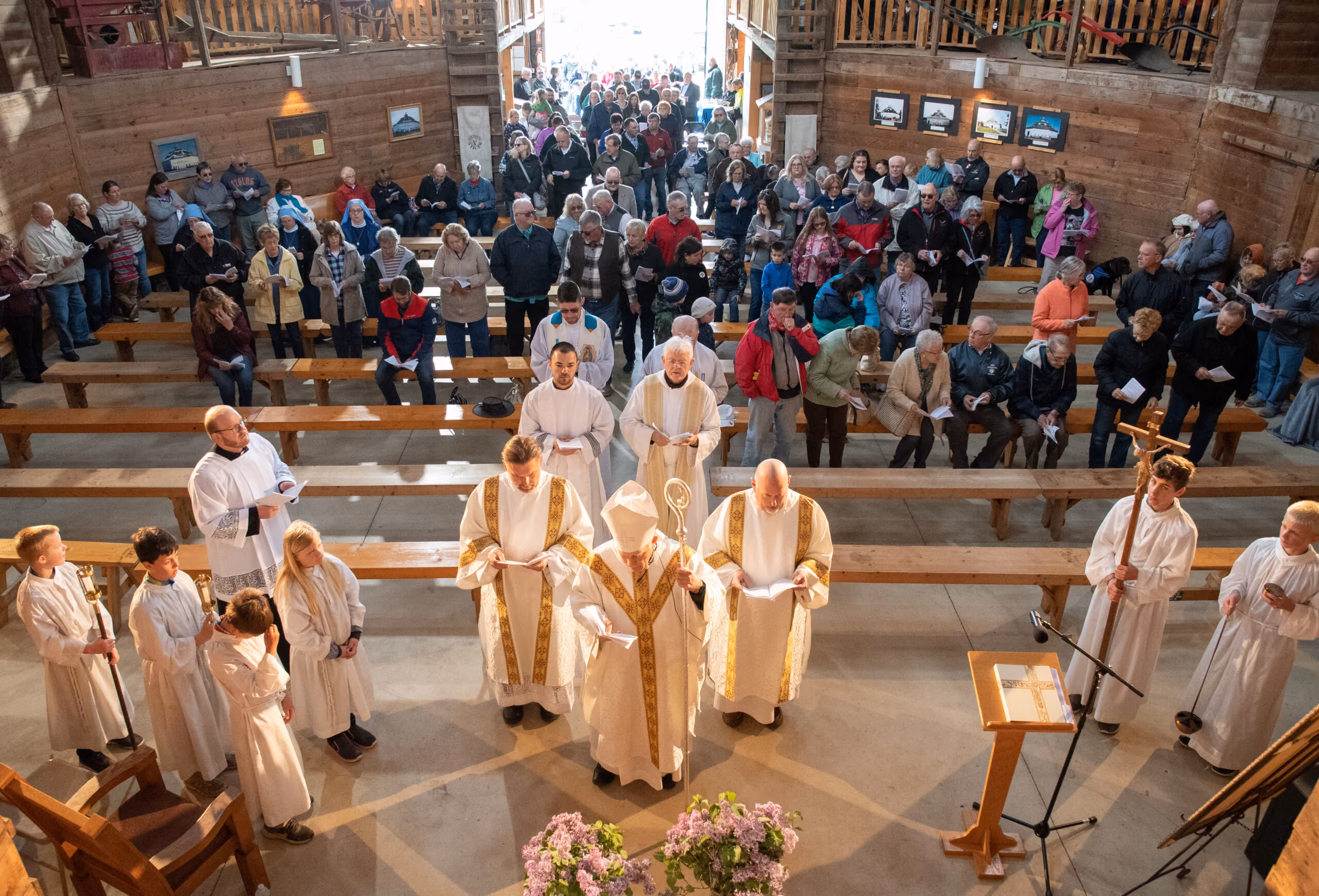 "Thumbs up!" was the response from one of the 200+ people who attended the Rural Life Mass at the Octagon Barn in Gagetown, Michigan