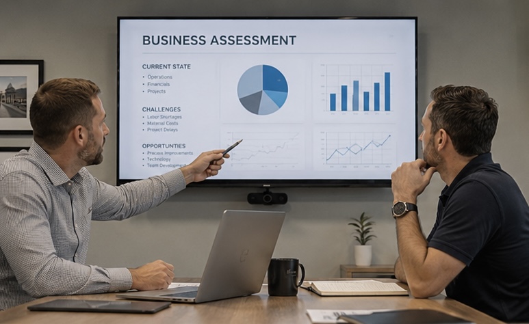 A business assessment in progress.