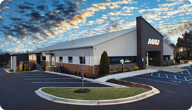 MAU headquarters exterior in Augusta, Georgia — home of a family-owned staffing leader since 1973