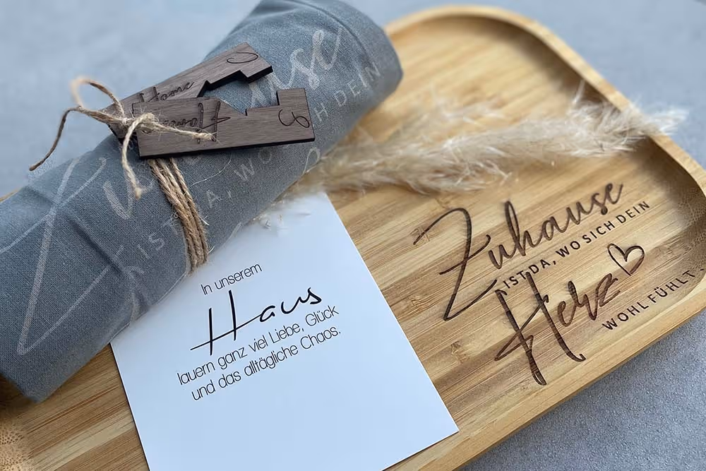 Personalisierte Geschenkidee mit Lasergravur