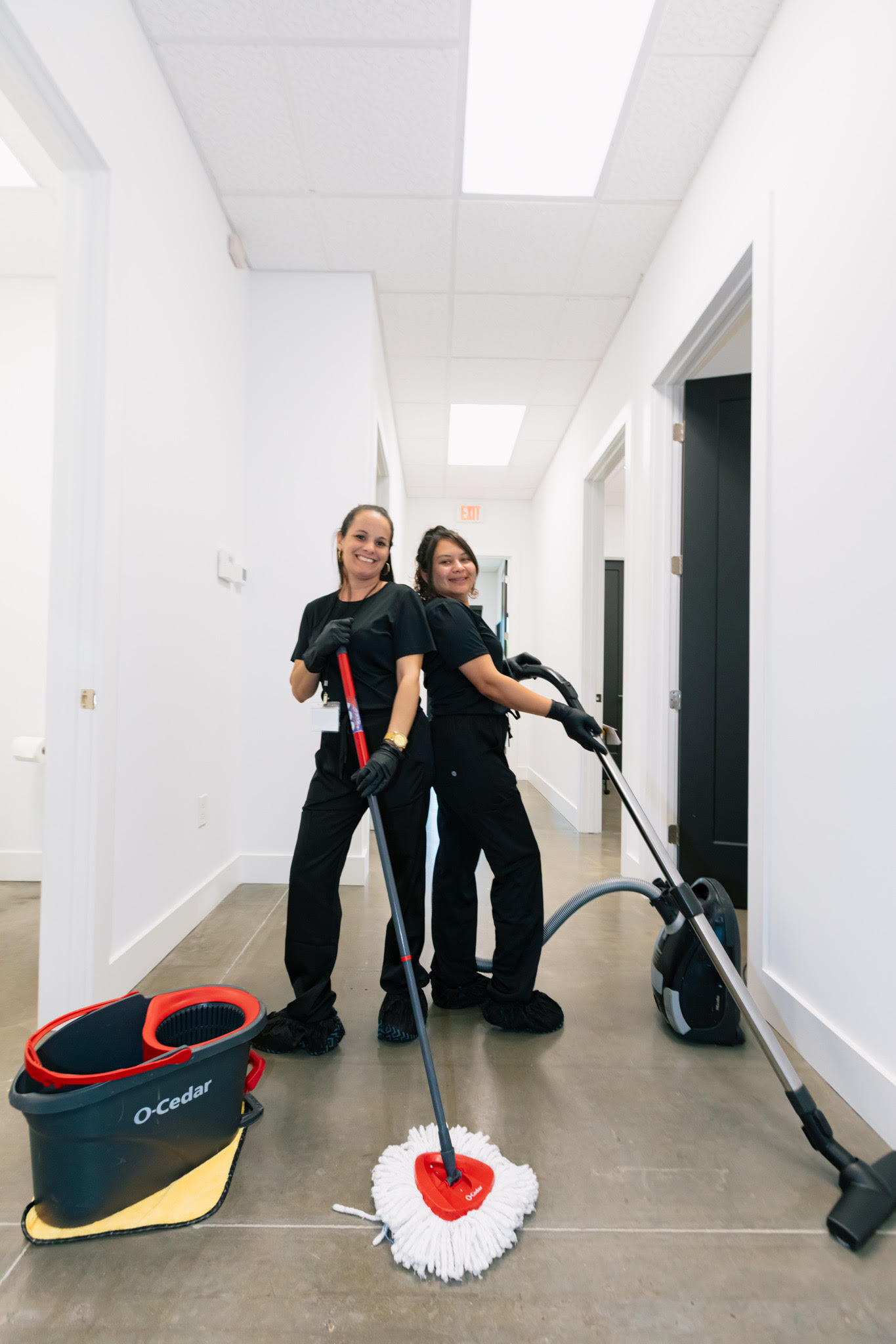Sparklean commercial janitorial cleaning team