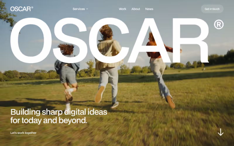 Oscar Webflow Template Homepgae