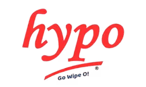Hypo logo with red stylized text and a red underline.