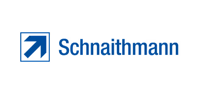 Schnalithmann Firmenlogo mit einem blauen Pfeil, der nach oben rechts zeigt.