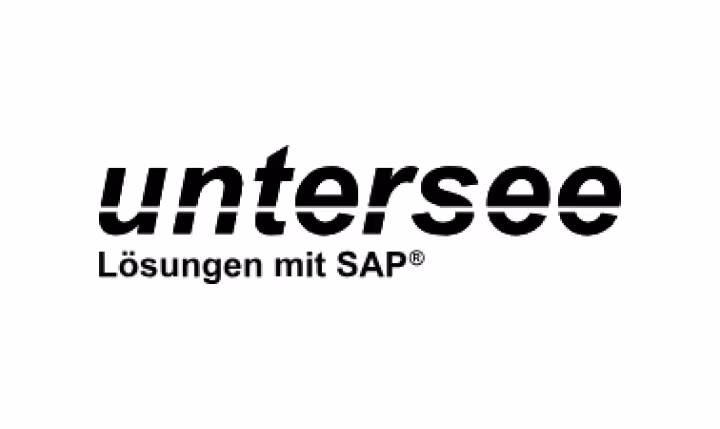 Untersee Logo mit dem Text Lösugen mit SAP® darunter.