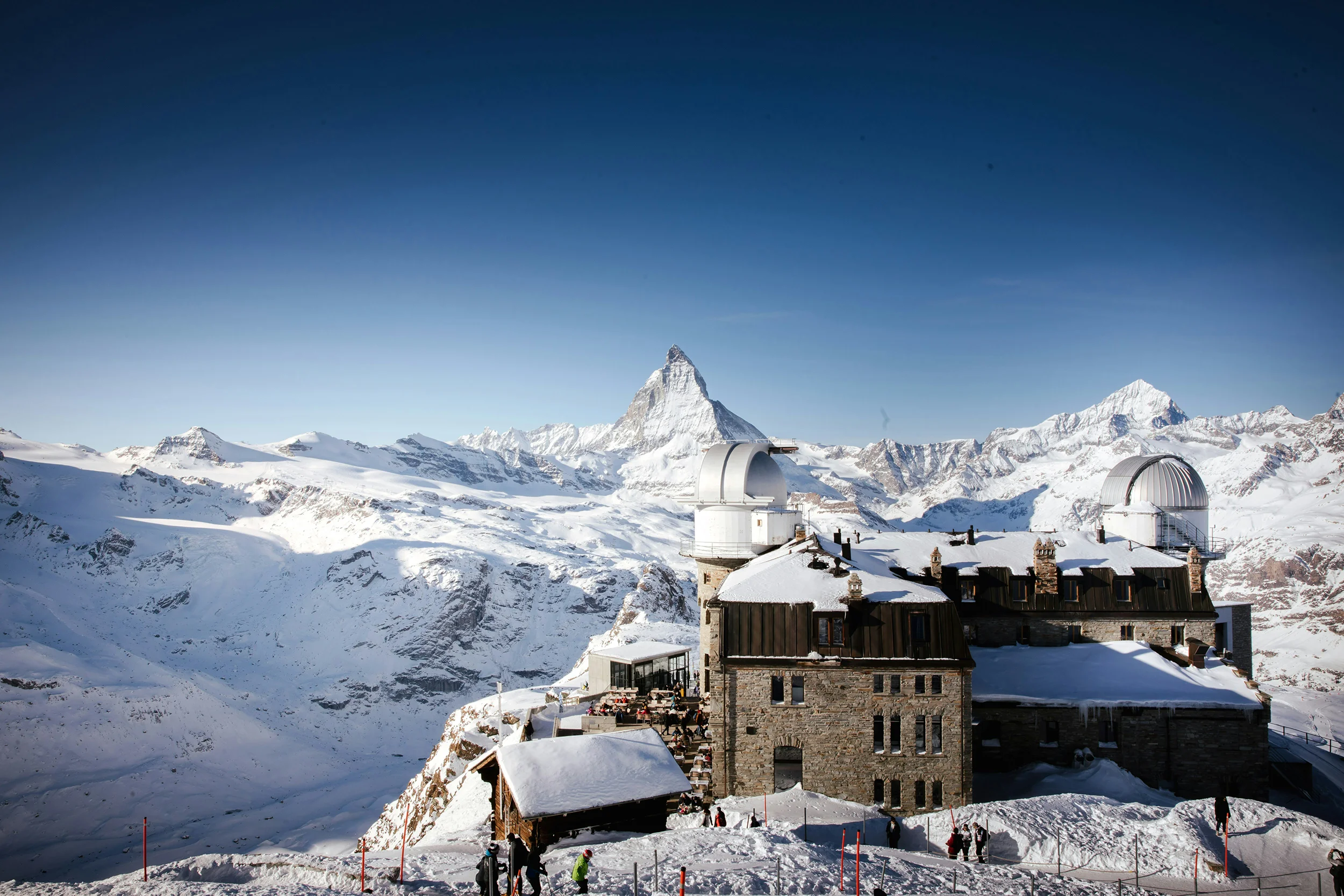 Gornergrat mit Sicht auf das Matterhorn