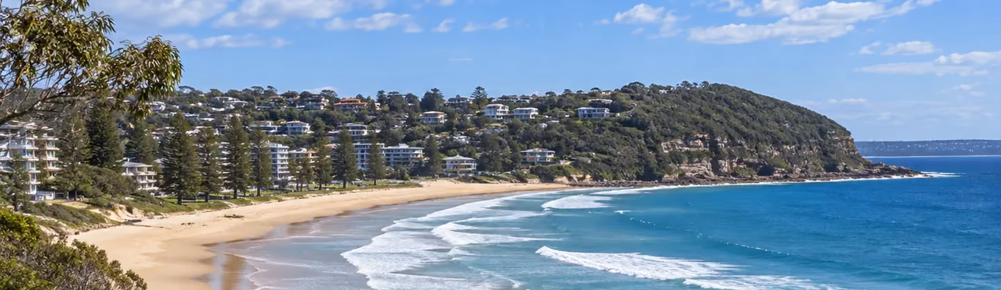 Northern Beaches coastline north of Manly, part of the area Elscomm serves