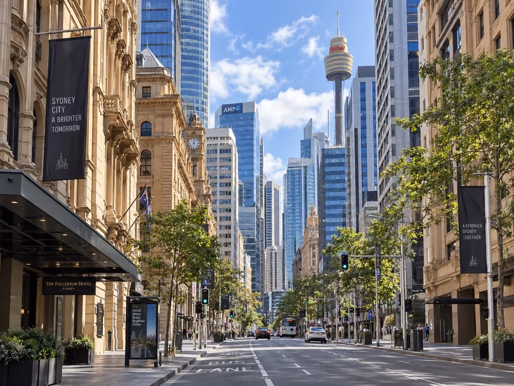 George Street in the Sydney CBD, where Elscomm provides IT support