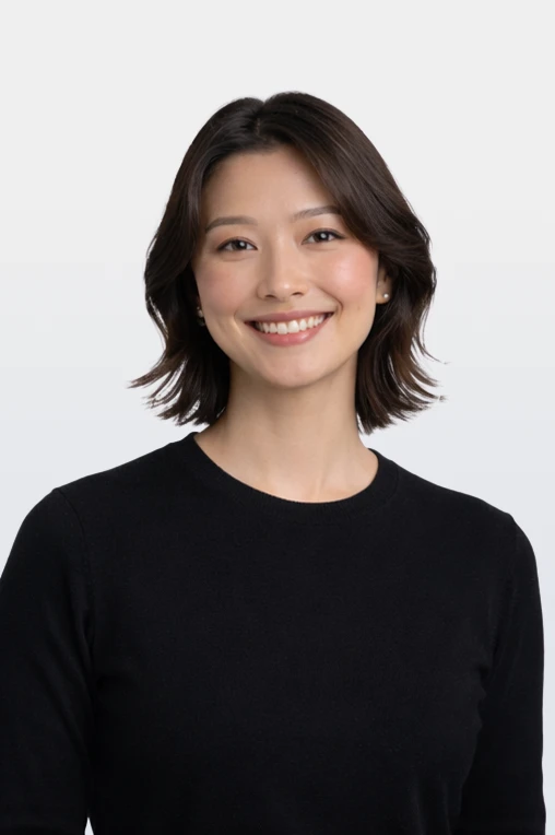 Professional woman portrait with neutral background