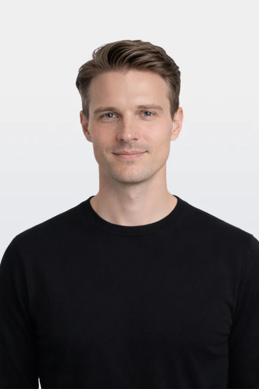 Professional man portrait with neutral background