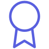 Simple award icon representing achievement or certification
