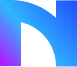 Modern gradient letter N app logo