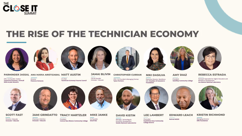 The Rise of the Technician Economy — Close It Summit speaker lineup