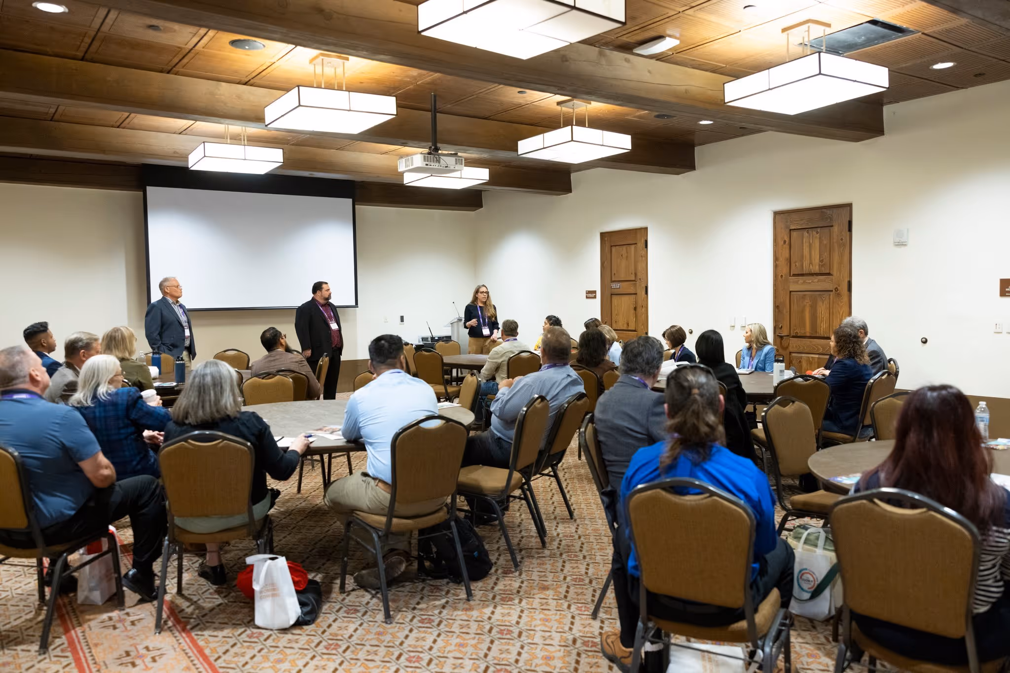 Leadership roundtable session at Santa Fe