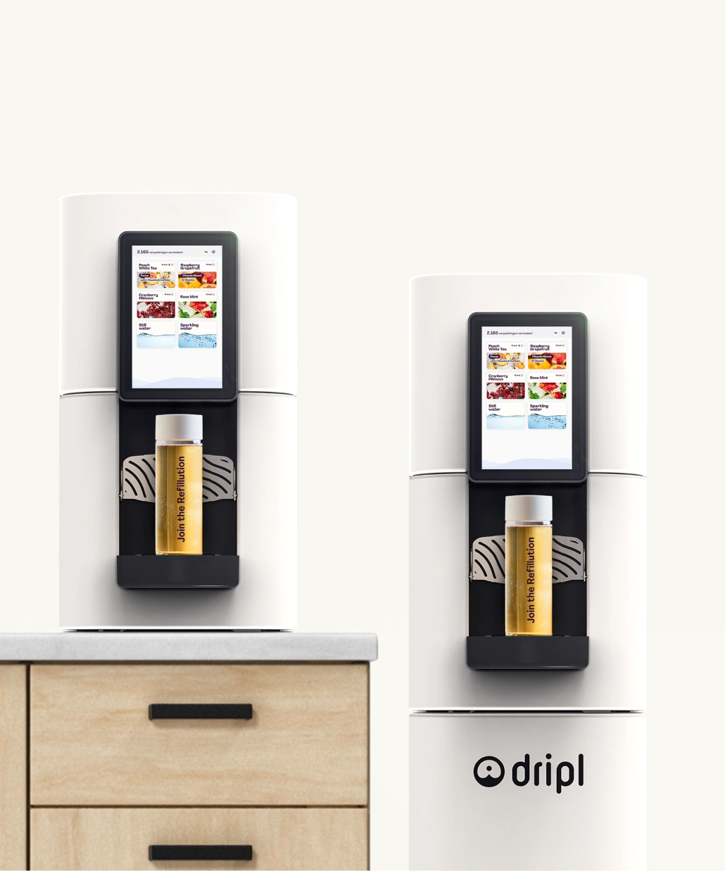Dripl drankautomaat keuze