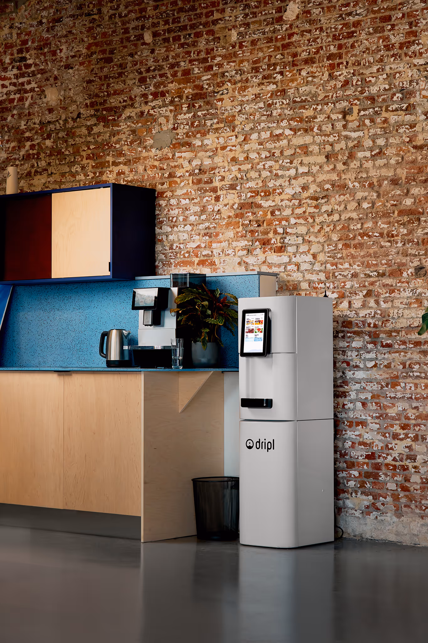 Dripl Refill Point against stone wall
