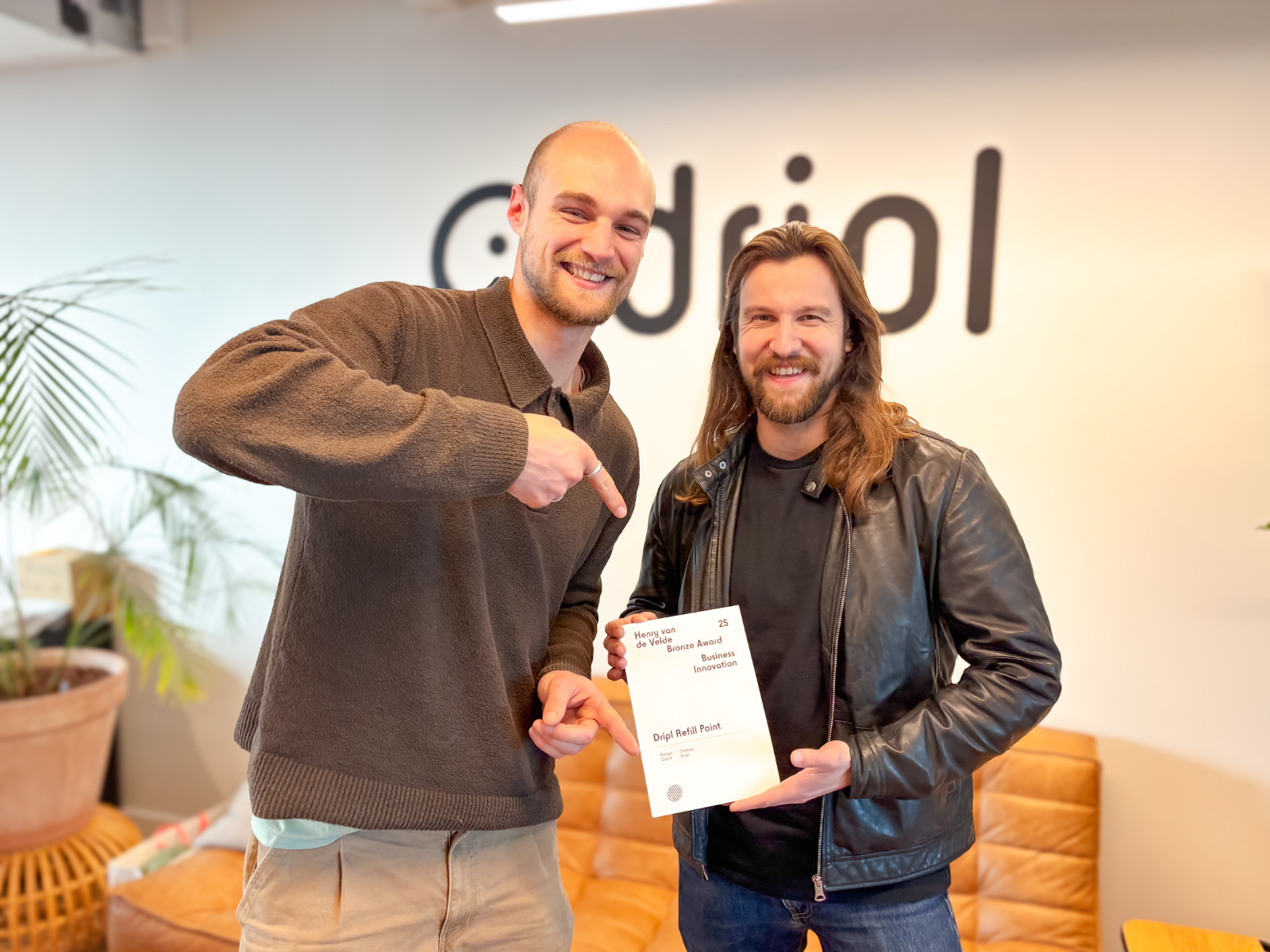 Lucas en Edward, de bedenkers van de Dripl Refill Point 2.0