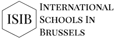 Logo of International Schools in Brussels with ISIB inside a hexagon.