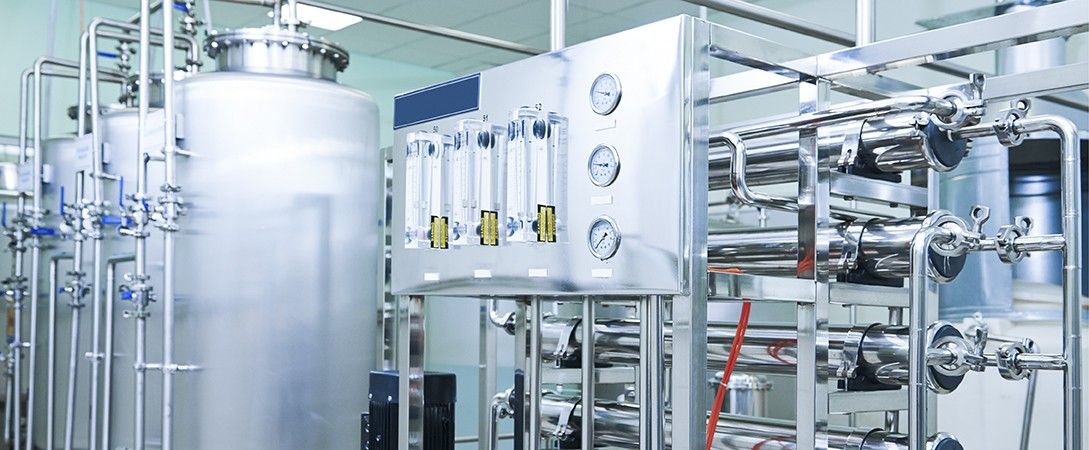 CIP/SIP and washing sterilization systems inside a pharmaceutical GMP manufacturing facility