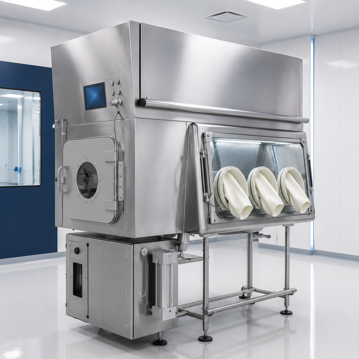 Damgaard Solutions cleanroom aseptic isolator available for rental in Allerod, Denmark