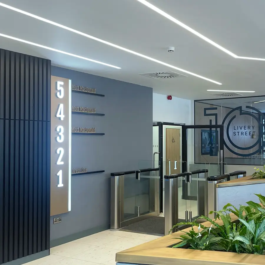 Completed building interior — deliverables