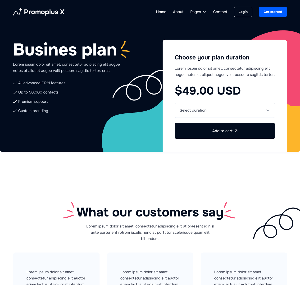 Pricing Single - Promoplus X Webflow Template