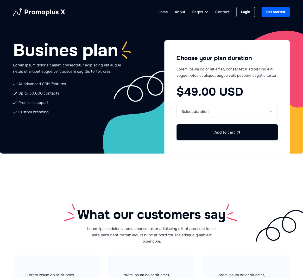 Pricing Single - Promoplus X Webflow Template