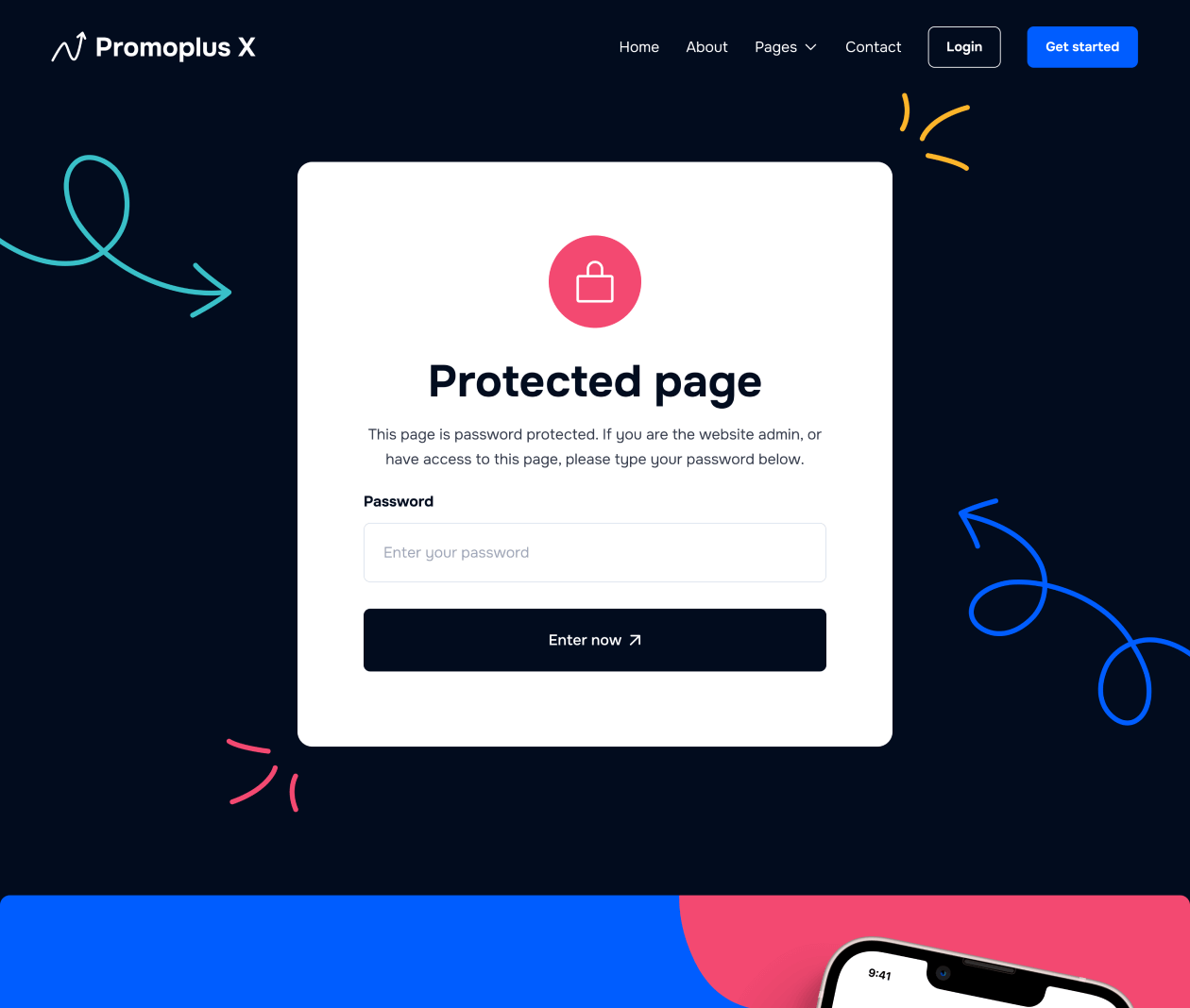 Password Protected - Promoplus X Webflow Template