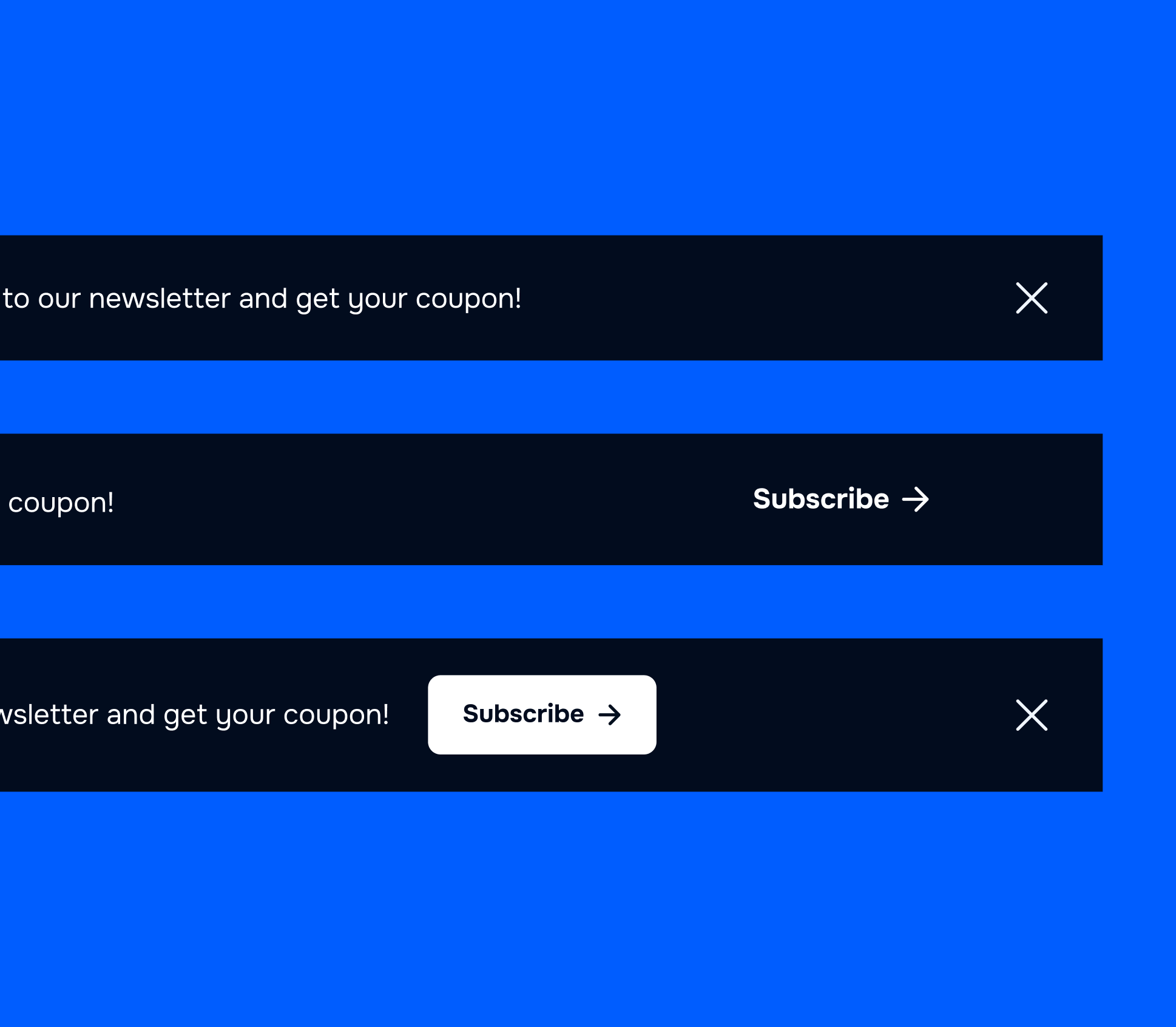 3 Notification Bars - Promoplus X Webflow Template