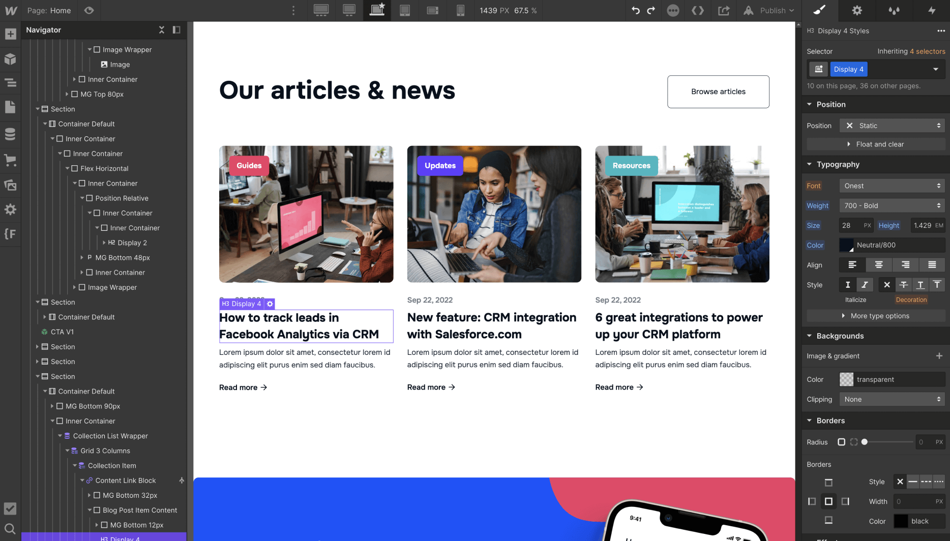 CMS Items - Promoplus X Webflow Template