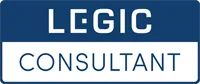 Logo with text 'LEGIC' above and 'CONSULTANT' below in a blue and white design.