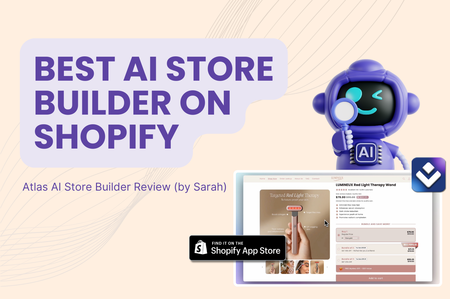 Best AI Store Builder on Shopify: My Honest Review of Atlas (by Sarah)