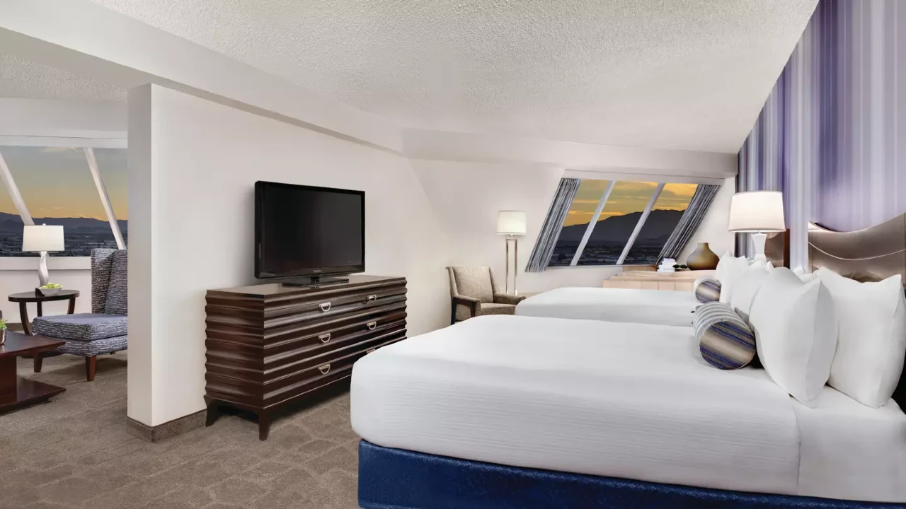 Pyramid Two Queen Corner Suite at Luxor Hotel and Casino Las Vegas